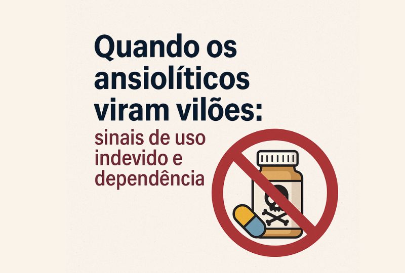 Quando os ansiolíticos viram vilões sinais de uso indevido e dependência